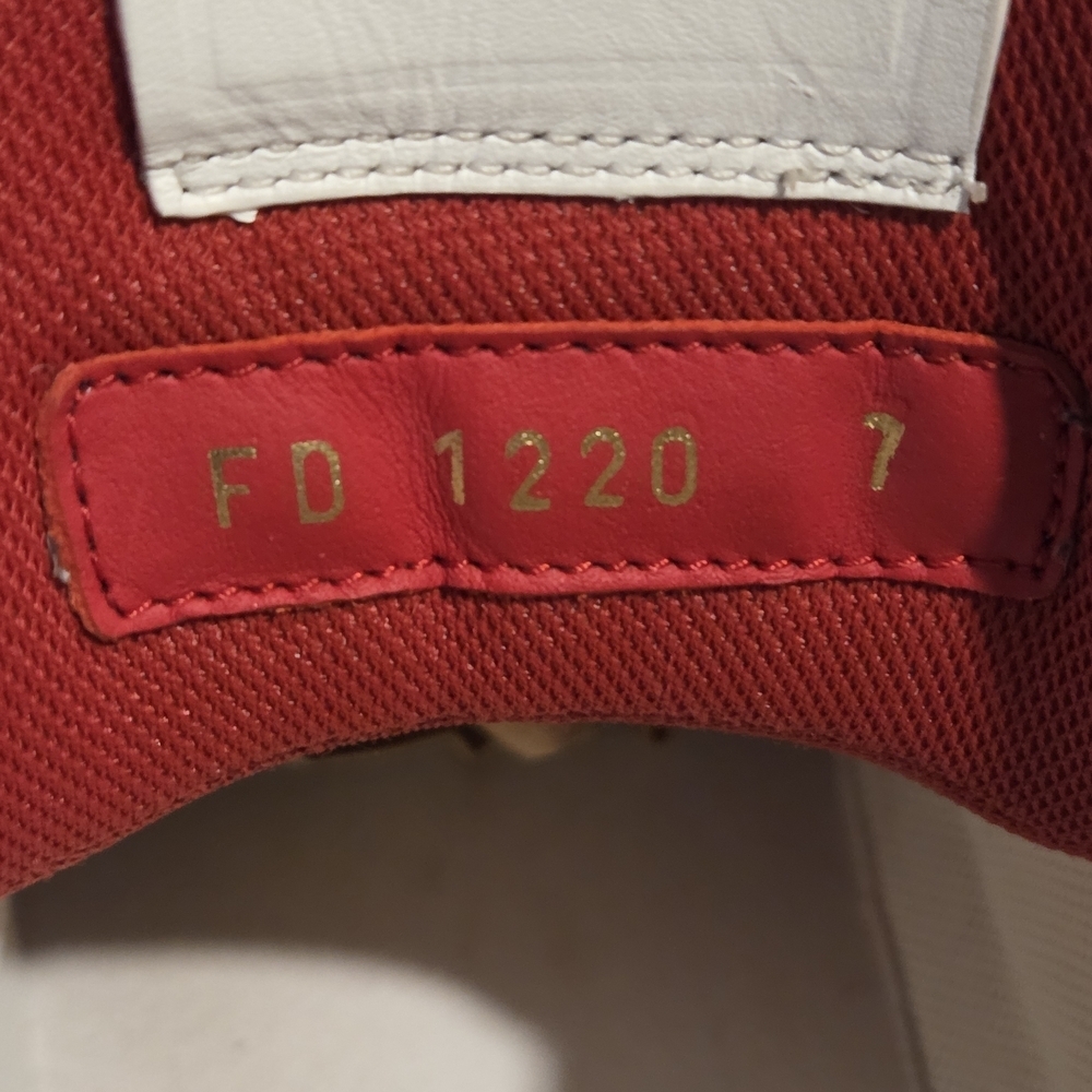 LOUIS VUITTON (Unisex) Red White Blue Fw20 High Top Sneakers Size 7 - Picture 7 of 10